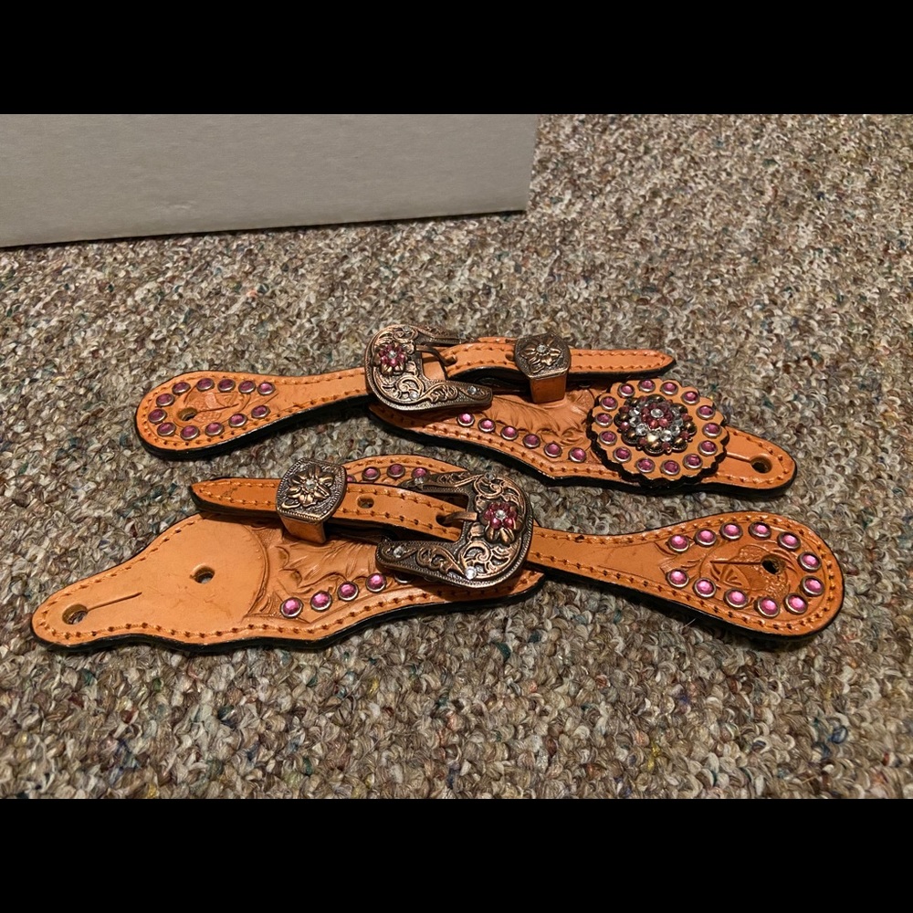 Western Show Spur Straps
